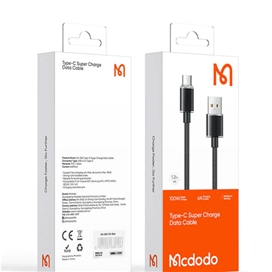 کابل شارژ تایپ سی 100 وات 1.2 متر مک دودو Mcdodo Type-C Super Charge Data Cable CA-3650