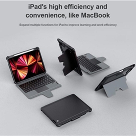 کیف کلاسوری کیبورد دار نیلکین مدل Bumper Combo Keyboard مناسب برای تبلت اپل  Ipad Pro 11 2020 / 2021 / 2022