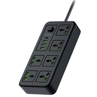 محافظ و چندراهی برق پرودو Porodo Blue 6 Sockets Power Strip 3M PB6ACPS1C3ABK