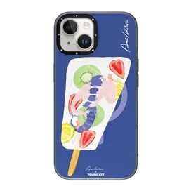 قاب YOUNGKIT یانگکیت Purple Aki Ishibashi Summer Magsafe Series مناسب برای Apple iPhone 15 Pro Max