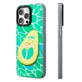 قاب YOUNGKIT یانگکیت Green Aki Ishibashi Summer Magsafe Series مناسب برای Apple iPhone 15 Pro Max