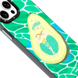 قاب YOUNGKIT یانگکیت Green Aki Ishibashi Summer Magsafe Series مناسب برای Apple iPhone 15 Pro Max