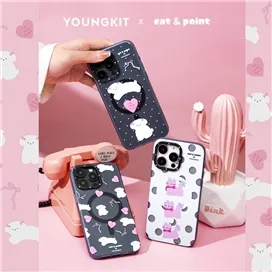 قاب YOUNGKIT یانگکیت Gray Dogs Cat&Point Sweet Atmosphere Magsafe Series مناسب برای Apple iPhone 15 Pro Max