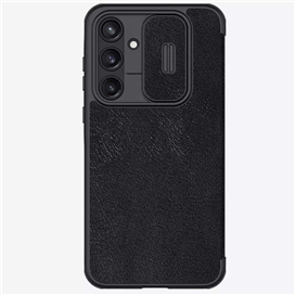 کیف چرمی نیلکین سامسونگ Samsung Galaxy A55 Nillkin Qin Pro Leather Case دارای محافظ دوربین