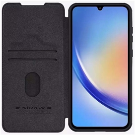 کیف چرمی نیلکین سامسونگ Samsung Galaxy A55 Nillkin Qin Pro Leather Case دارای محافظ دوربین