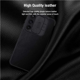 کیف چرمی نیلکین سامسونگ Samsung Galaxy A55 Nillkin Qin Pro Leather Case دارای محافظ دوربین