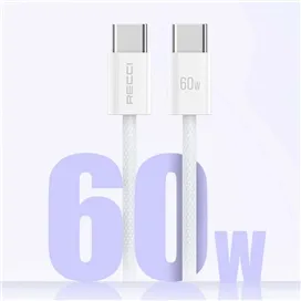 کابل تبدیل USB-C به USB-C رسی مدل RS13CC طول 1.2 متر