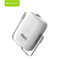 پاوربانک 10000 باوین Bavin PC1090 Bidirectional توان 22.5 وات