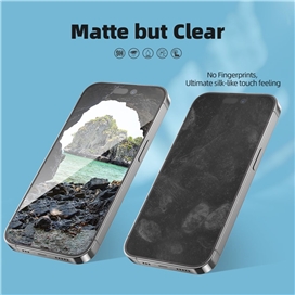 گلس فول BLUEO Full Cover Anti Glare Matte Glass Anti Static مناسب برای Apple iPhone 12 Pro Max