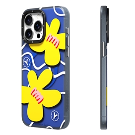 قاب YOUNGKIT یانگکیت Yellow Sunshine Flowery Smile Magsafe Series مناسب برای Apple iPhone 15