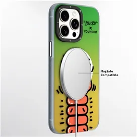 قاب YOUNGKIT یانگکیت Green Mucro Strees Relief With Humor Magsafe Series مناسب برای Apple iPhone 15 Pro Max