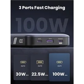 پاور بانک 145 وات سه پورت 25000mAh یوگرین مدل PB205 کد 90597A