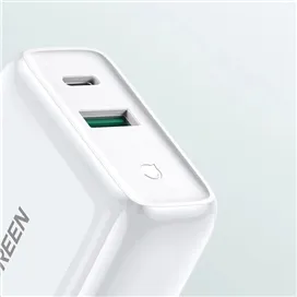 شارژر دیواری 38 وات با دو پورت USB-A و USB-C یوگرین مدل CD170 کد 60468