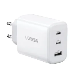 شارژر دیواری 65 وات با دو پورت USB-C و یک پورت USB-A یوگرین مدل CD275 کد 90496
