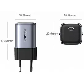 شارژر دیواری یک پورت Nexode Mini 30W PD یوگرین مدل CD319