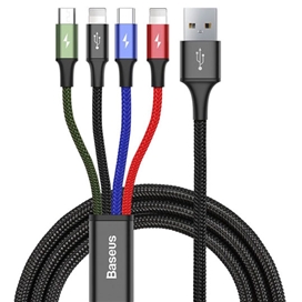 کابل چند سر بیسوس Baseus Rapid Series 4in1 Cable CA1T4-A01