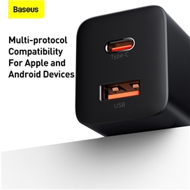 شارژر دیواری 30 وات بیسوس Baseus Super Si Pro Quick Charger 30W CCSUPP-C01