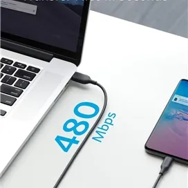 کابل فست شارژ 60 وات انکر PowerLine III USB-C to USB-C طول 90 سانتی متر مدل A8852