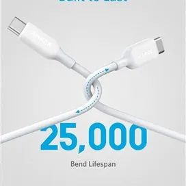 کابل فست شارژ 100 وات انکر PowerLine III USB-C to USB-C طول 180 سانتی متر مدل A8856