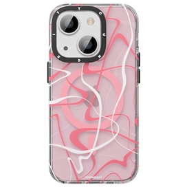 قاب YOUNGKIT یانگکیت Pink Ink Painting Classic Anti-Drop Impact Series Apple iphone مناسب برای Apple iPhone 13 Pro