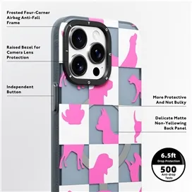 قاب YOUNGKIT یانگکیت White Cat & Dog Magsafe Series Apple iphone مناسب برای Apple iPhone 15 Pro Max