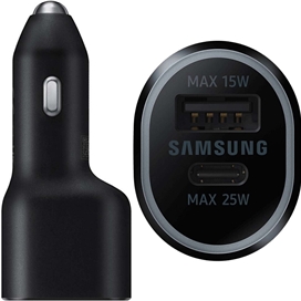 شارژر فندکی اصلی سامسونگ Samsung EP-L4020 Car Charger Duo توان 25 وات