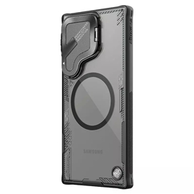 قاب محافظ مگنتی نیلکین سامسونگ Samsung S24 Ultra Nillkin IceBlade Magnetic Prop Case با محافظ دوربین