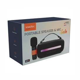 اسپیکر 24 واتی کارائوکه ساندتک پرودو Porodo Soundtec portable Speaker & Mic Gala PD-ST14WSM