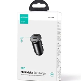 شارژر فندکی دو پورت 30 وات جویروم Joyroom Car charger 2xUSB-C JR-CCN06