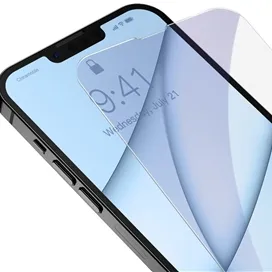 پک 2تایی محافظ صفحه شیشه ای تمام صفحه ضد اشعه Apple iPhone 13 Mini Baseus Anti-Blue Light SGBL020302