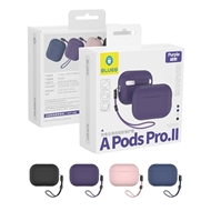 کاور ایرپاد سیلیکونی بلو به همراه آویز Blueo Silicone cover مناسب برای Apple AirPod Pro 2