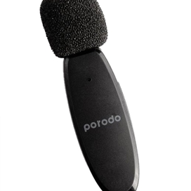 میکروفون بی سیم پرودو Porodo Dual Mic Lavalier Wireless Microphone PD-2MLAV دارای 2 فرستنده