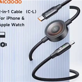 کابل شارژ تایپ سی به لایتنینگ و اپل واچ مک دودو Mcdodo 2in1 Iphone & Apple Watch Cable CA-5680