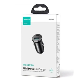 شارژر فندکی دوپورت 30 وات جویروم Joyroom Mini Metal Fast Car Charger JR-CCN05