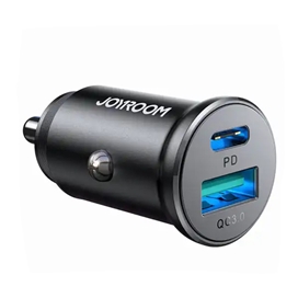 شارژر فندکی دوپورت 30 وات جویروم Joyroom Mini Metal Fast Car Charger JR-CCN05