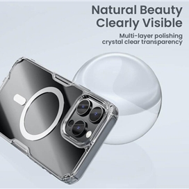 کاور نیلکین مدل Nature TPU Pro Magnetic مناسب برای گوشی موبایل اپل iPhone 16 Pro Max