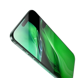 گلس تمام صفحه تمام چسب گرین لاین آیفون iPhone 16 Pro Max Green Lion 3D Silicone Plus