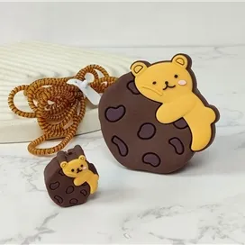 کاور شارژر دیواری اپیکوی مدل Cookie Bear به همراه محافظ کابل