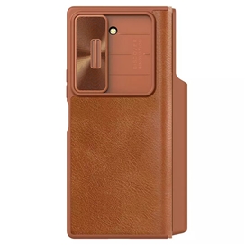 کیف چرمی نیلکین سامسونگ Samsung Galaxy Z Fold 6 Nillkin Qin Pro Leather Case دارای محافظ دوربین