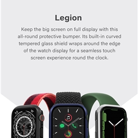 قاب و محافظ صفحه نمایش یونیک اپل واچ سری 7/8/9 41 میلی متری Uniq Legion Case Apple Watch 41mm