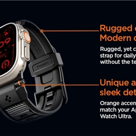 بند اپل واچ برند اسپیگن مدل Spigen Rugged Ultra Band for Apple Watch 45/46/49mm