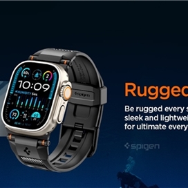 بند اپل واچ برند اسپیگن مدل Spigen Rugged Ultra Band for Apple Watch 45/46/49mm