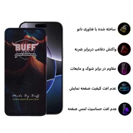 محافظ صفحه نمایش 5D بوف مدل Mountain مناسب برای گوشی موبایل اپل iPhone 16 Pro Max