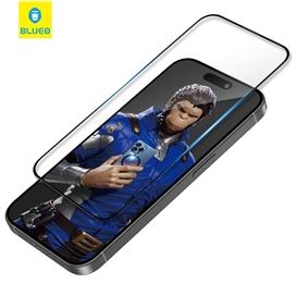 گلس فول برند بلوئو BLUEO 3D Invisible Airbag Anti Broken Tempered مناسب برای Apple iPhone 16 Pro Max