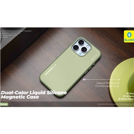 قاب برند بلوئو مدل Blueo DUAL-COLOR LIQUID SILICONE مناسب برای Apple iPhone 16 Pro Max