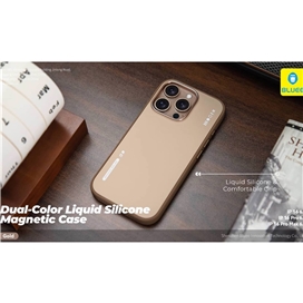 قاب برند بلوئو مدل Blueo DUAL-COLOR LIQUID SILICONE مناسب برای Apple iPhone 16 Pro Max