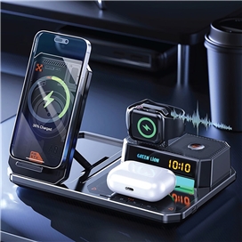 شارژر بی سیم گرین لاین مدل 1in6 multifunctional wireless charger