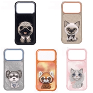 قاب برند نیمی مدل Nimmy Big Eye Cute Pet Case Series مناسب برای Apple iPhone 17 Pro Max