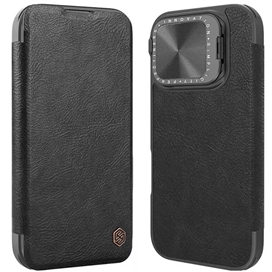 کیف چرمی نیلکین آیفون Apple iPhone 16 Pro Max Nillkin Qin Prop Leather Case دارای محافظ دوربین