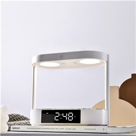 شارژر وایرلس و چراغ خواب پرودو Porodo Bedside Lamp Wireless Charging Digital Clock PD-BLWCDC